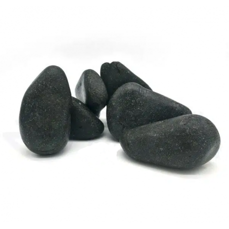 Black boulder stone